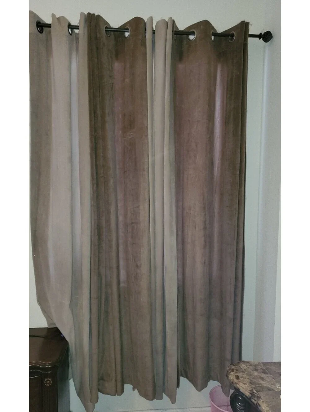 DAINTY HOME INC. VELVET BEIGE & BROWN 84